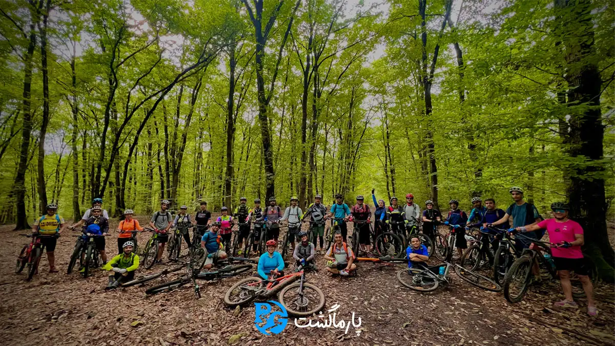 تور دوچرخه سواری جنگل سنگدرکا با پارماگشت