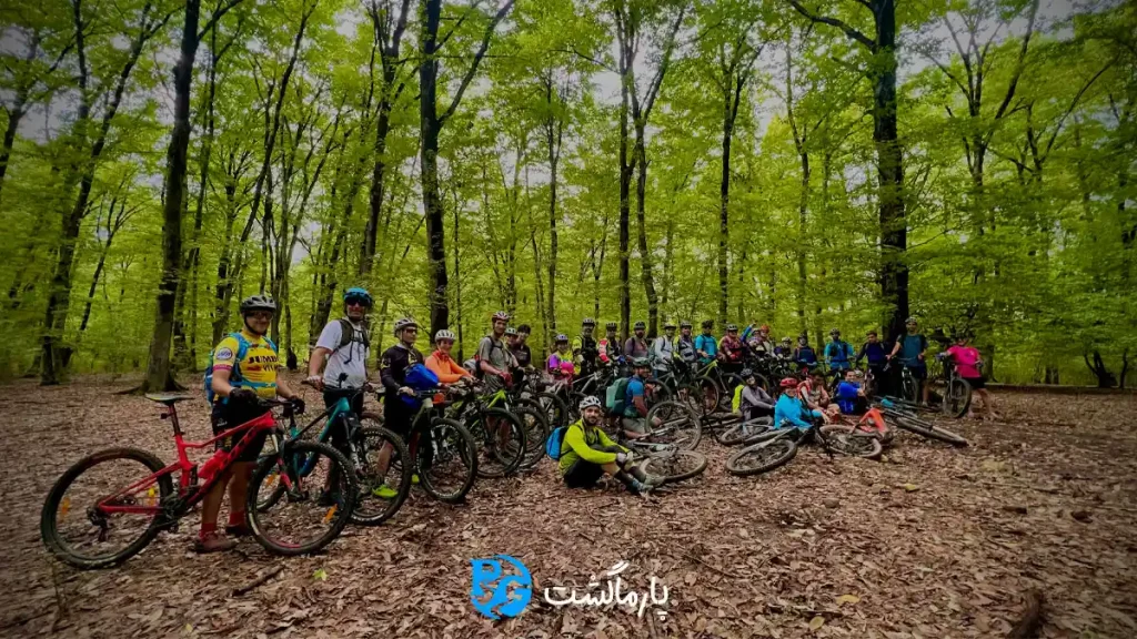 تور دوچرخه سواری جنگل سنگدرکا با پارماگشت
